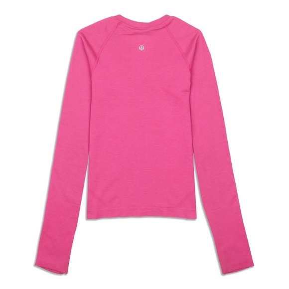 Lululemon Sonic Pink Swiftly Tech Long Sleeve 2.0 shirt size 10 - Picture 2 of 7